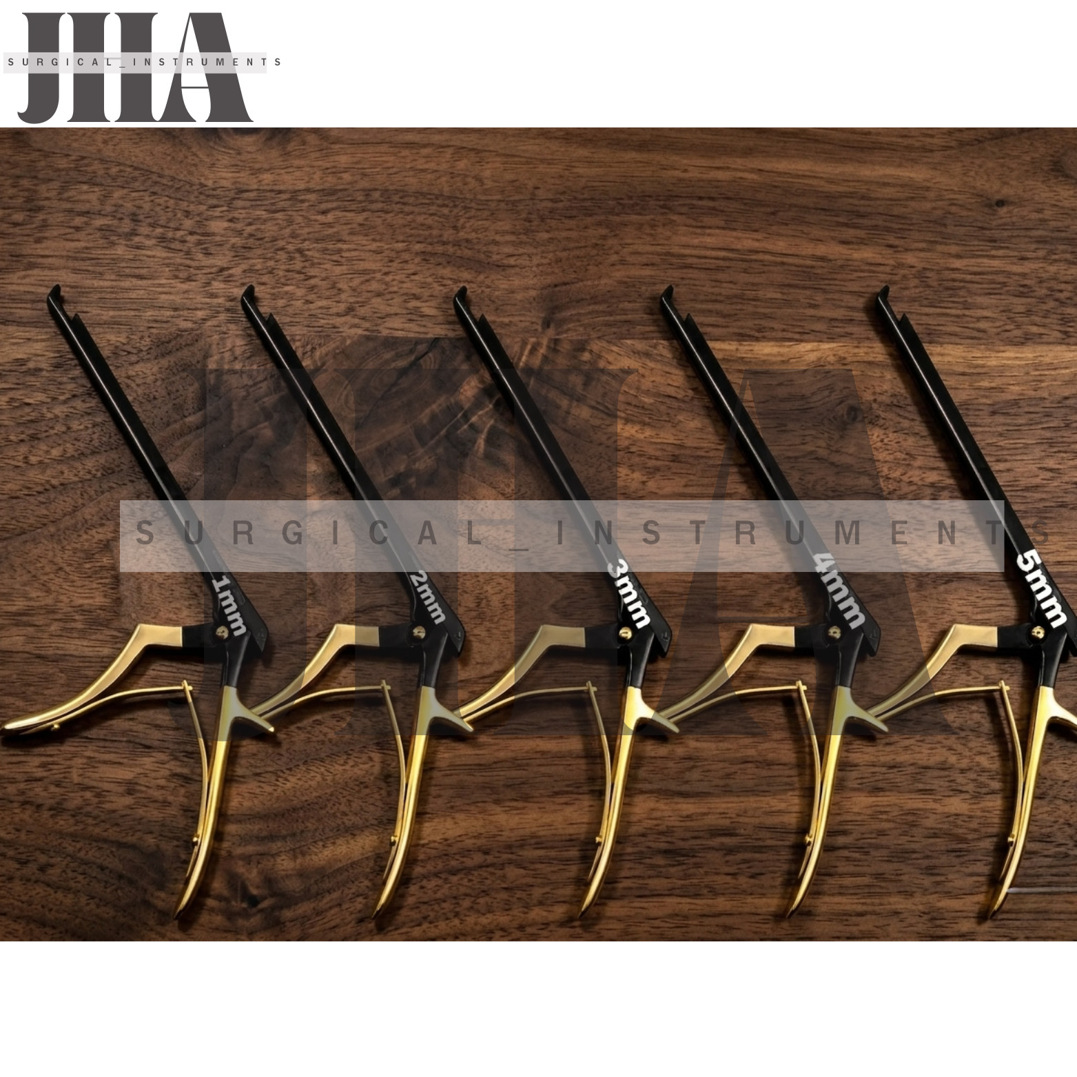 AESCULAP Kerrison rodent 1mm,2mm,3mm,4m,5mm set 7 ” inches