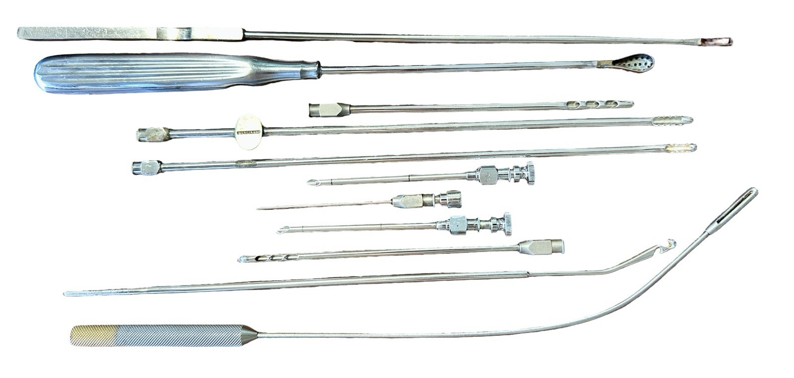 Assorted Vintage Uterine Endometrial Curettes, Lot Of 11