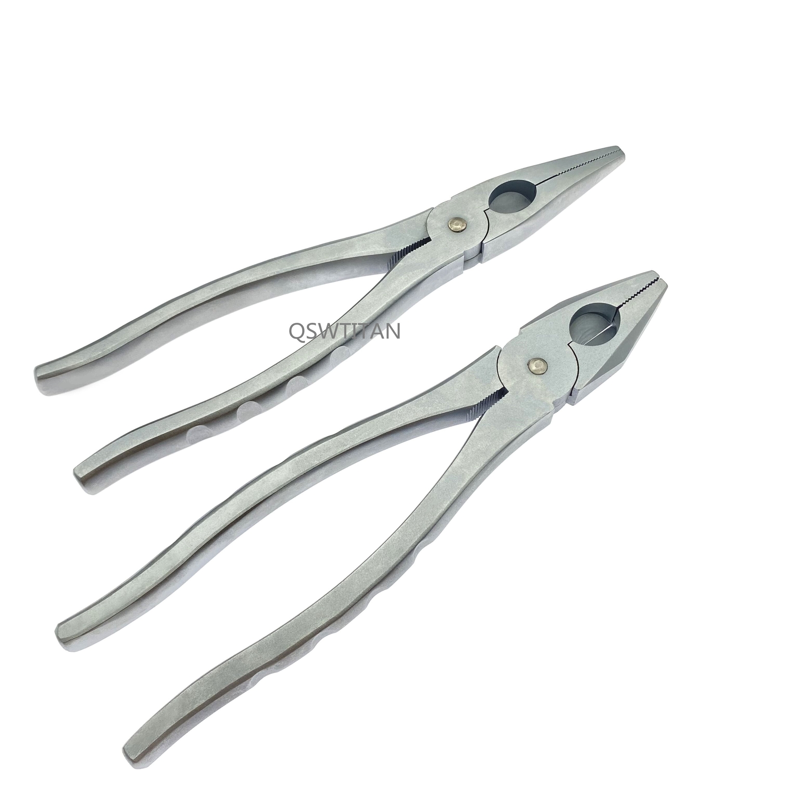 Orthopedics Nice Flat Nose Pliers with Serrated Jaws Veterinary bone tools