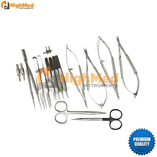 Hand Surgery Basic 17 PCS Set of Micro Surgical Instruments Stainless steel