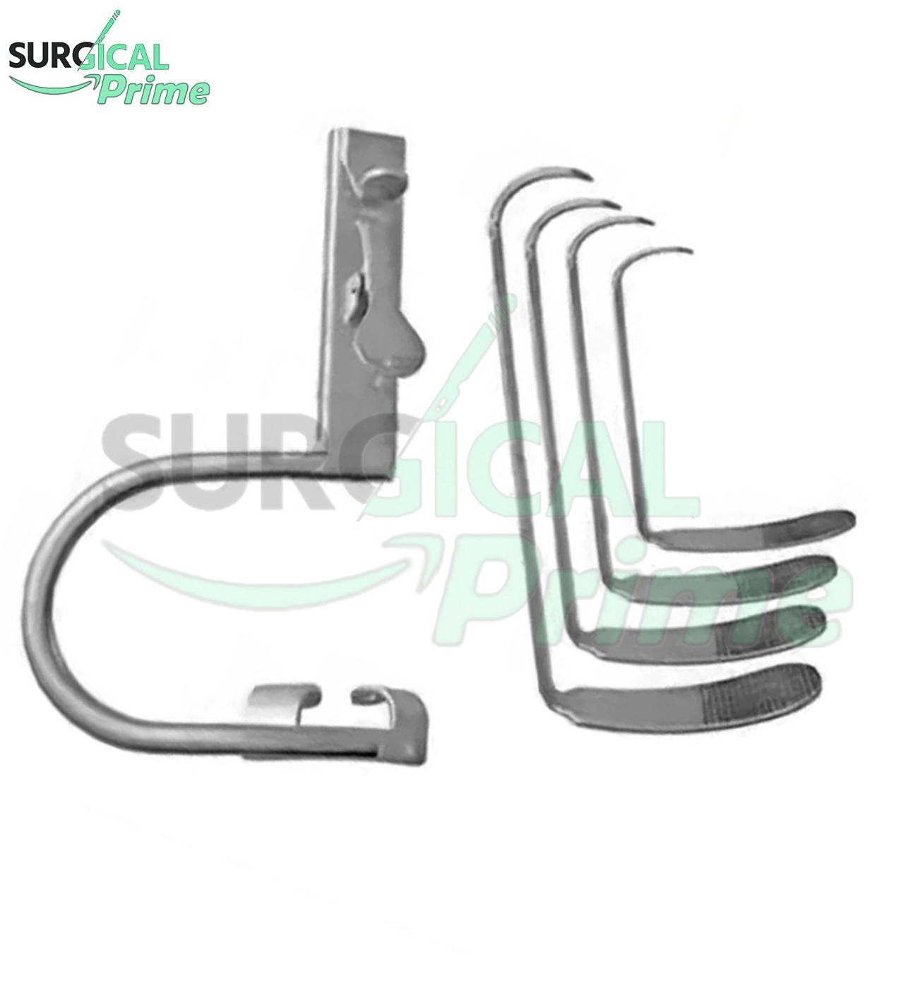 Davis Boyle Mouth Gag Set with 4 Blades Size 2.5,3,4,4.5 ENT Oral Surgery