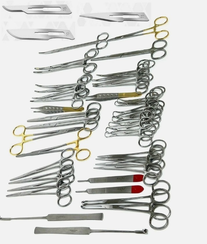 141 PCS CANINE+FELINE SPAY PACK VETERINARY SURGICAL INSTRUMENTS