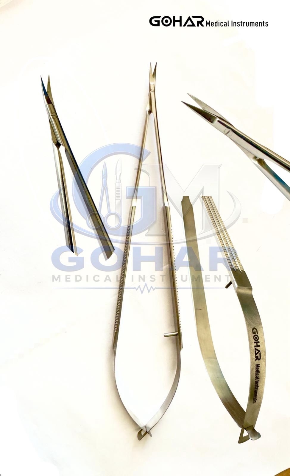 Micro Scissor for Micro Surgery Curved sharp/Fine Blade 21cm
