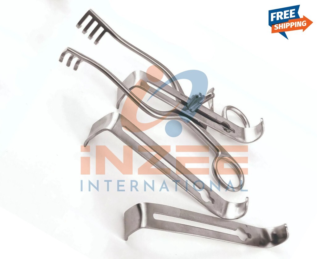 Henley Self Retaining Retractor With Includ 3 Center Blades Surgical Instruments