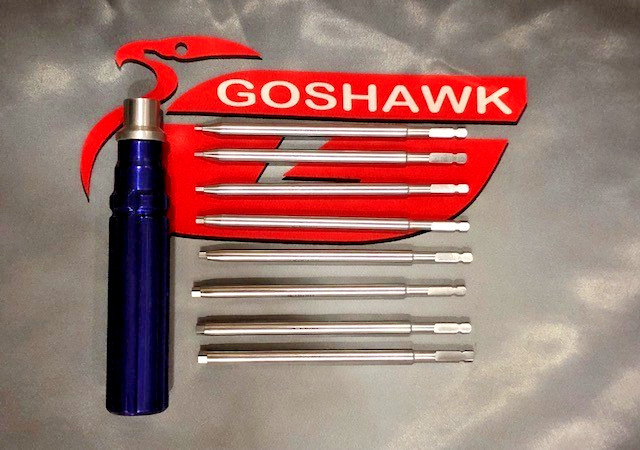 Professional Bone Screwdriver Set Quick Coupling Handle 8 Hex Bits 1.5-5.0mm