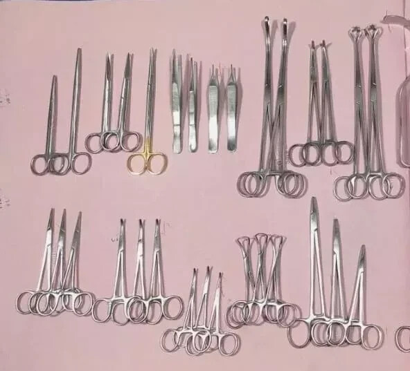 50Pcs New General Surgery Basic Laparotomy Surgical Instruments Set