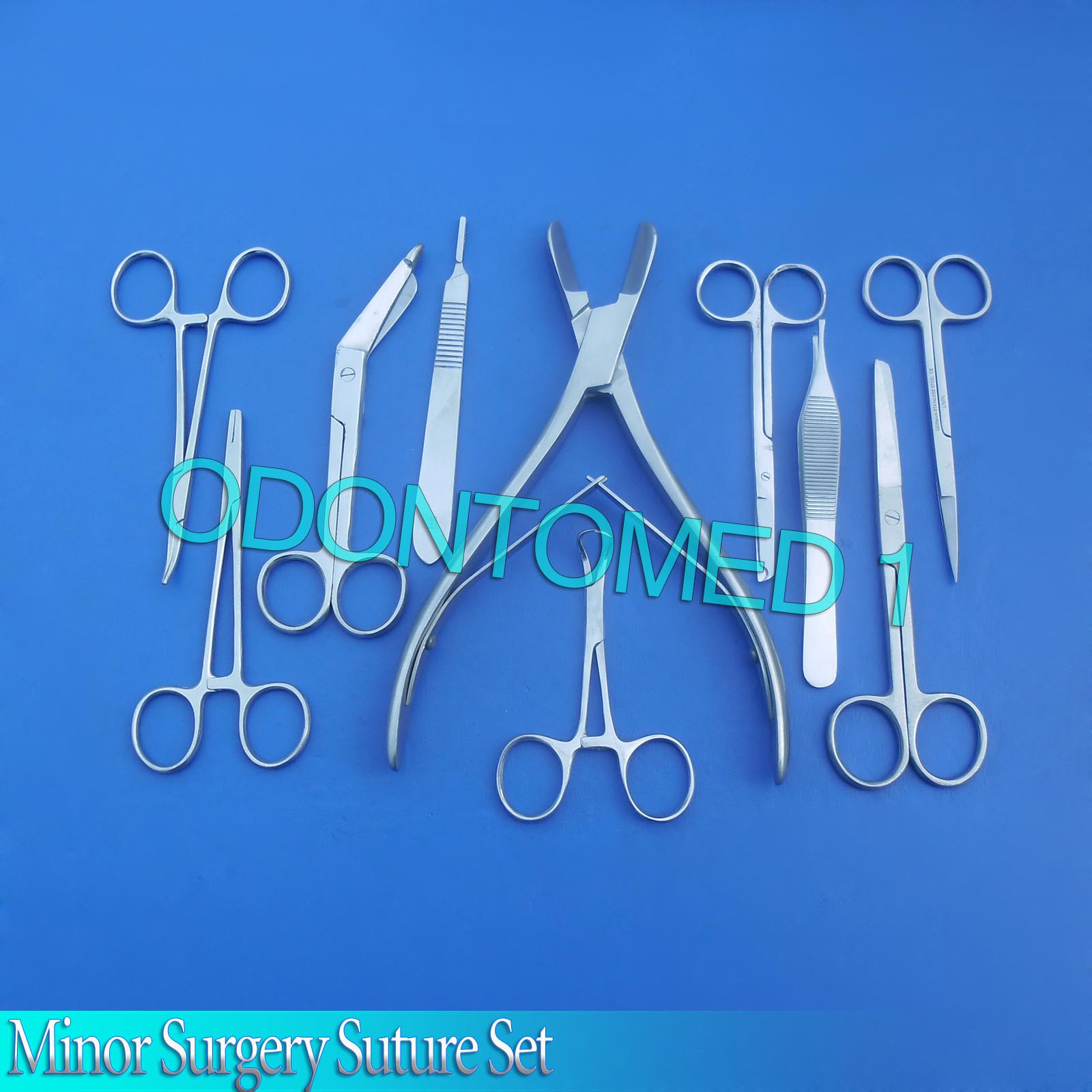 10 INSTRUMENTS MINOR SURGERY SET KIT FORCEPS WITH LISTON BONE CUTTER,ODM-602