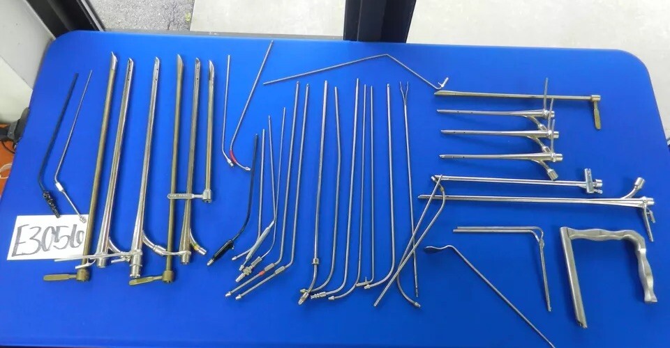 E3056 Storz Pilling Lot of ENT Bronchial Instruments
