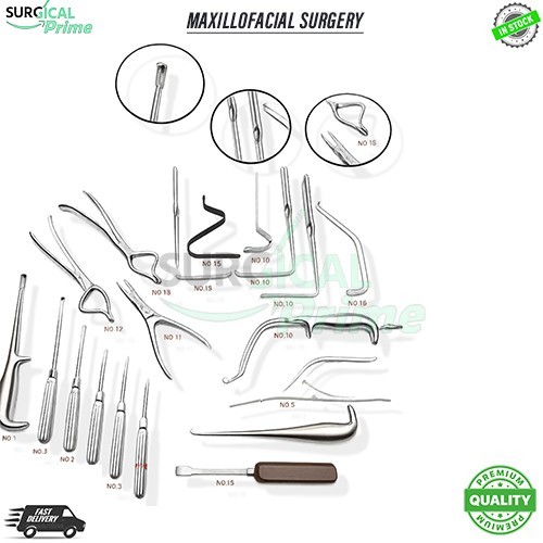 Maxillofacial Surgery Surgical instruments Set Of 19 Pcs Orthopedic Instruments