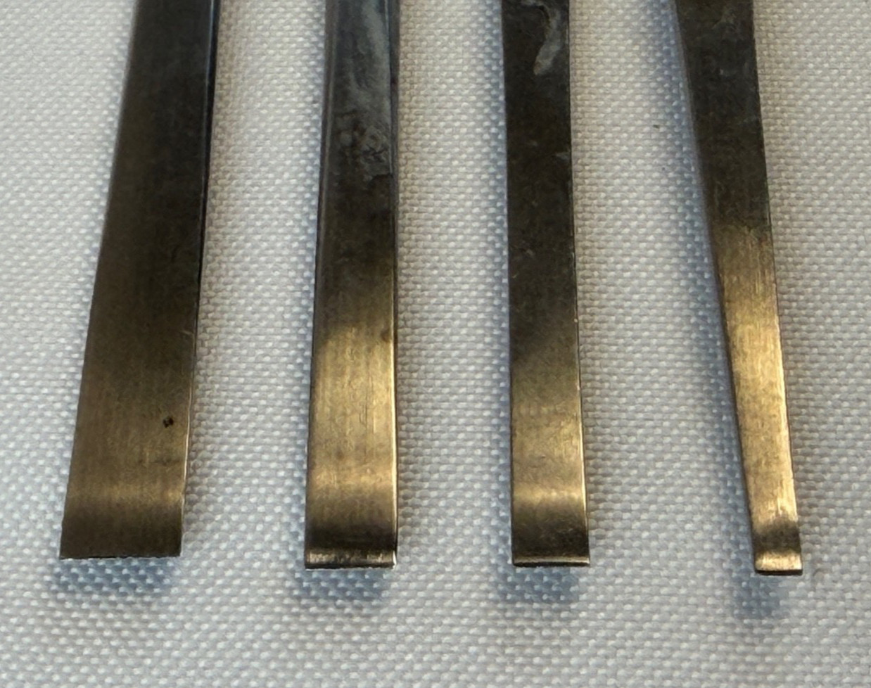 Set of 4 Storz Millennium Surgical V. Mueller Hexagonal Handle 6″ Osteotomes ENT