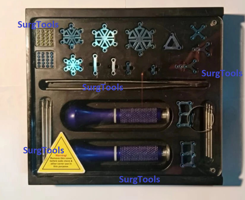 Cranial Kit with Instruments Titanium