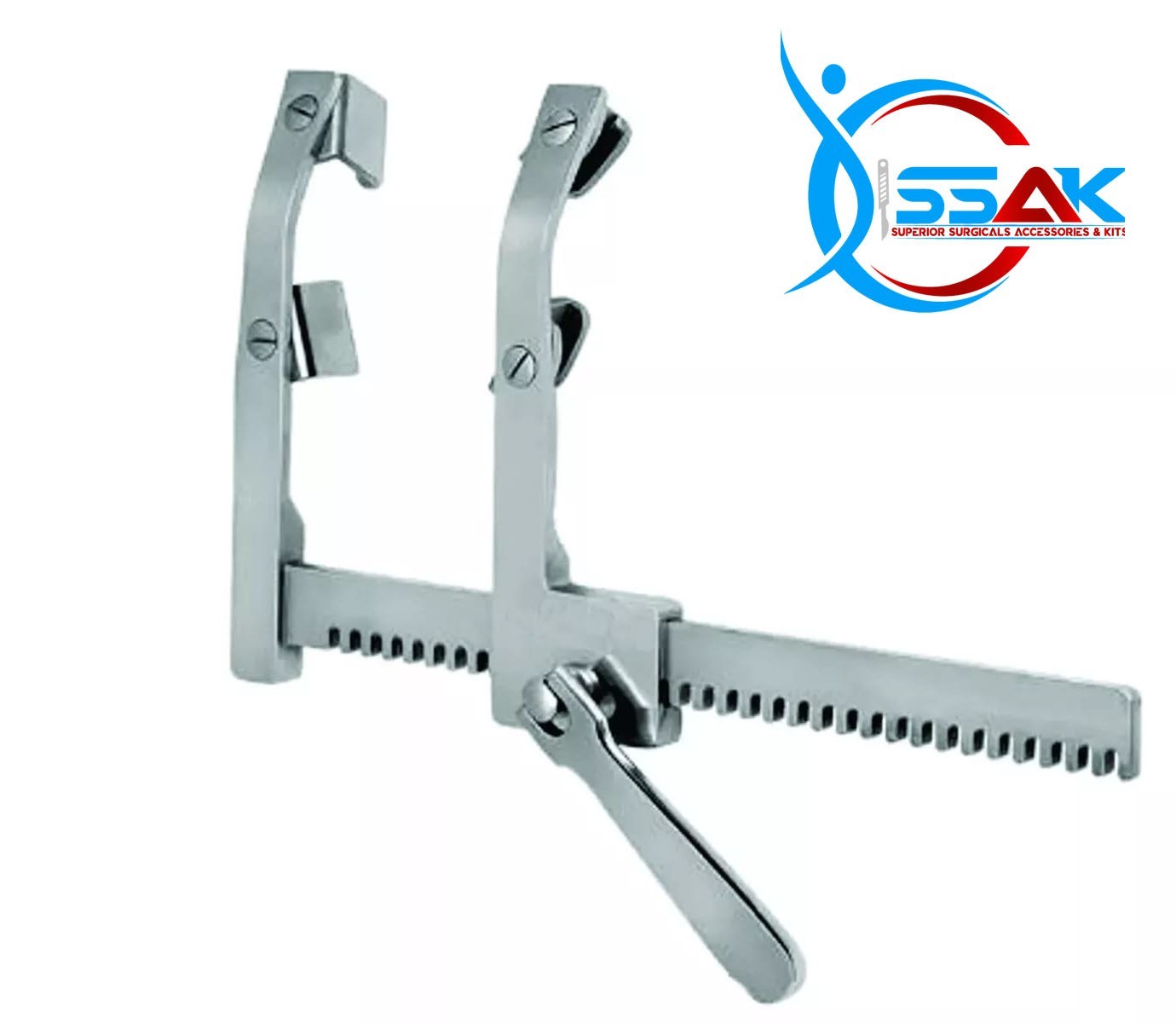 MORSE Sternal Retractor, Adult 8 Spread, Curved Arms, With 4 Blades CE