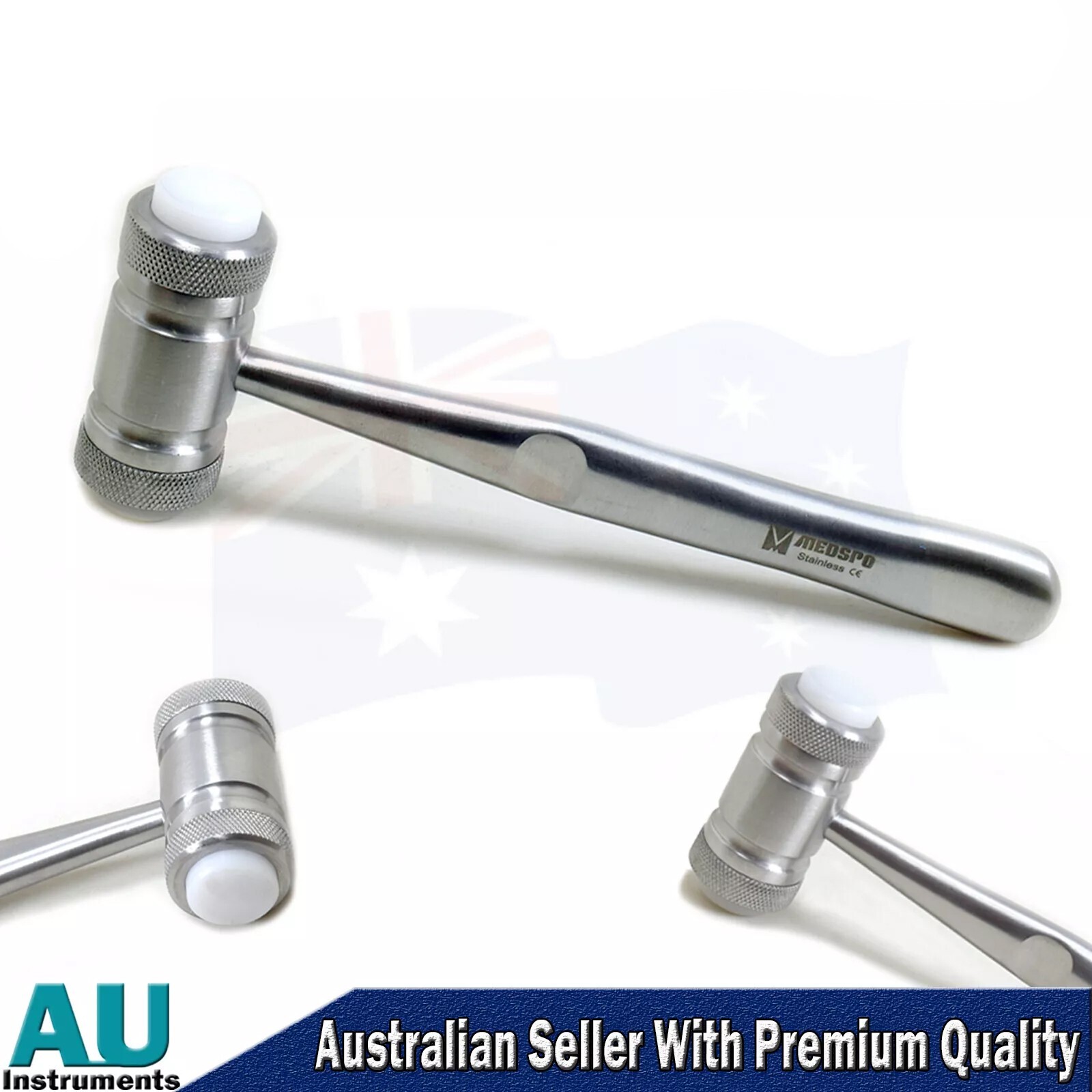 Dental Bone Chisel Expansion Oral Splitter Spreader & Mallet Hammer Well Pot