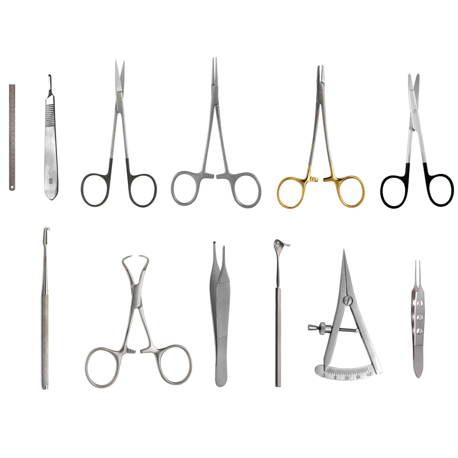 Blepharoplasty Surgical Instrument Set Of 12 PCS – Plastic Surgery Instruments