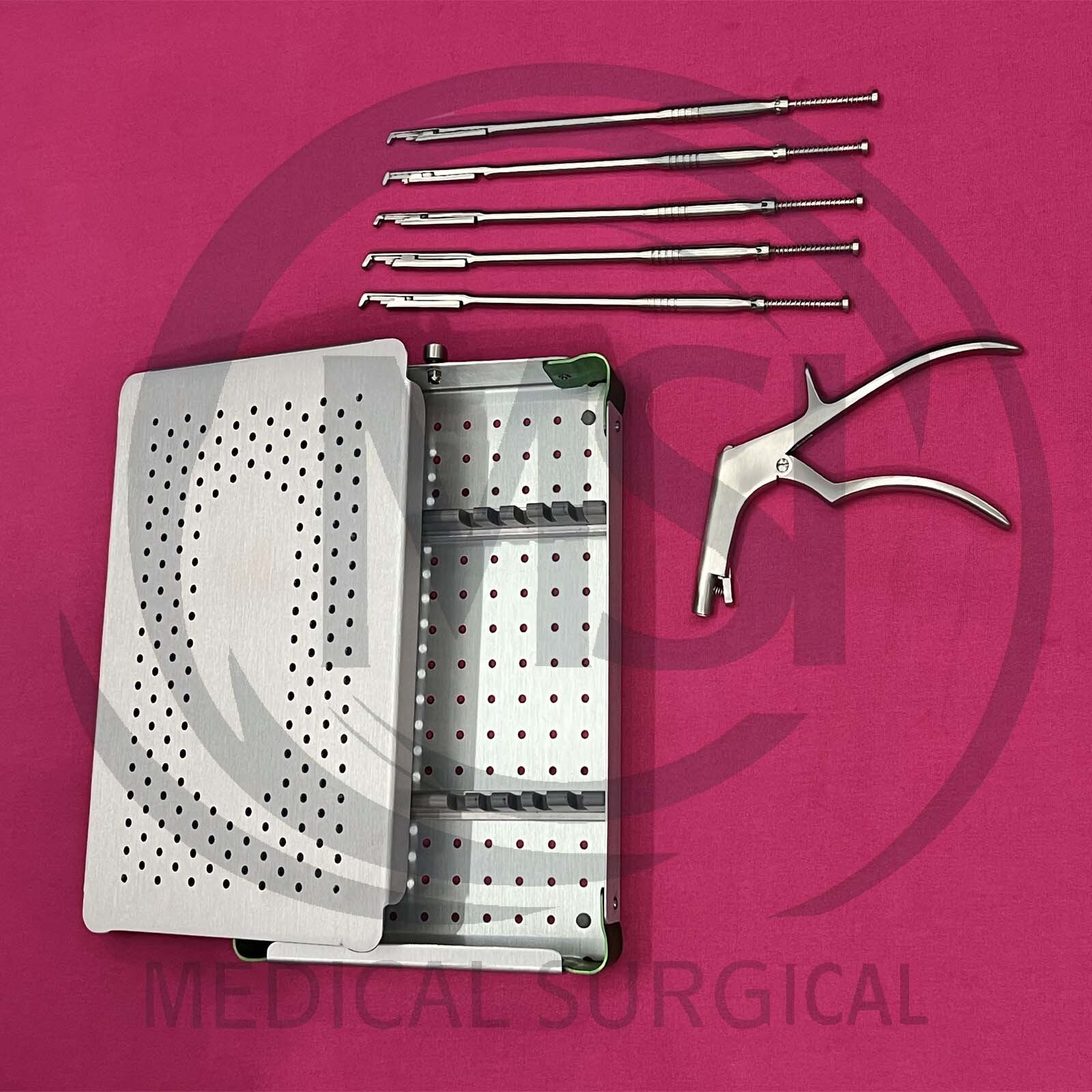 Spine Surgery Rongeur Straight 1 to 5mm Interlaminar Spine Endoscopic Set 18cm