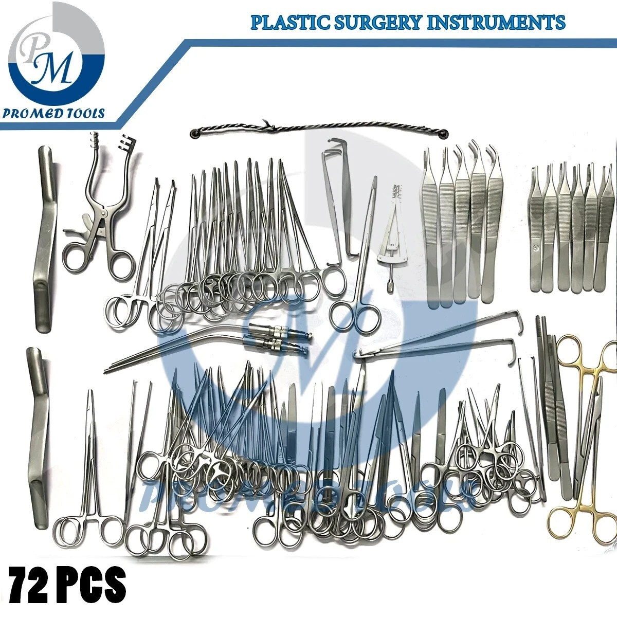 New Plastic Surgery Instruments Set 72 Pcs Surgical Kit Stainless Steel Tools