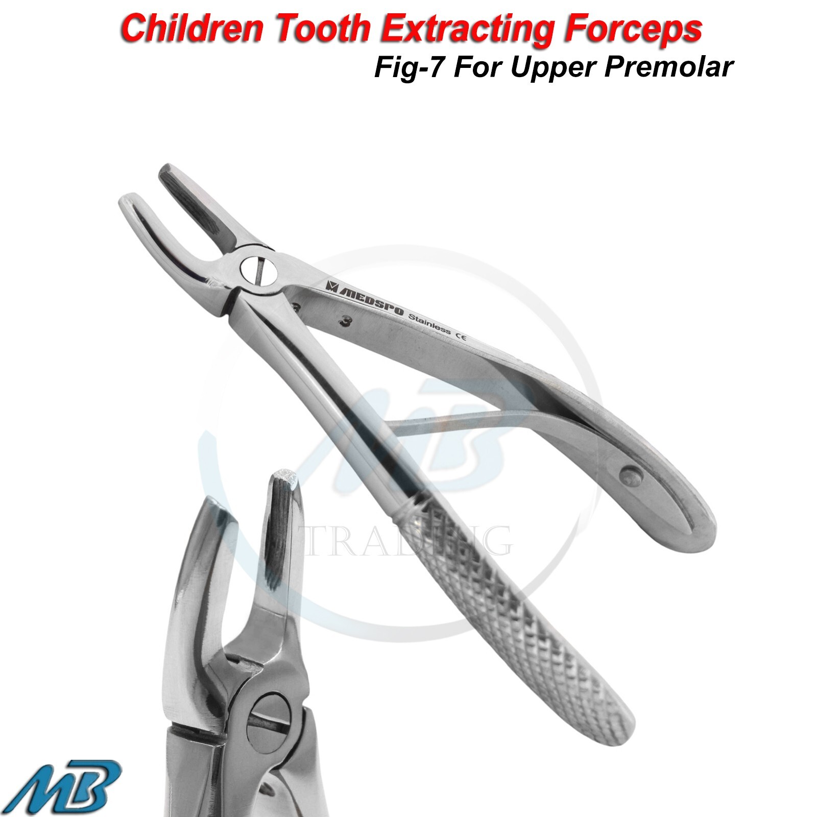 Dental Fig.7 Extracting Forceps Upper Premolars Pediatric Surgical Tooth Tools