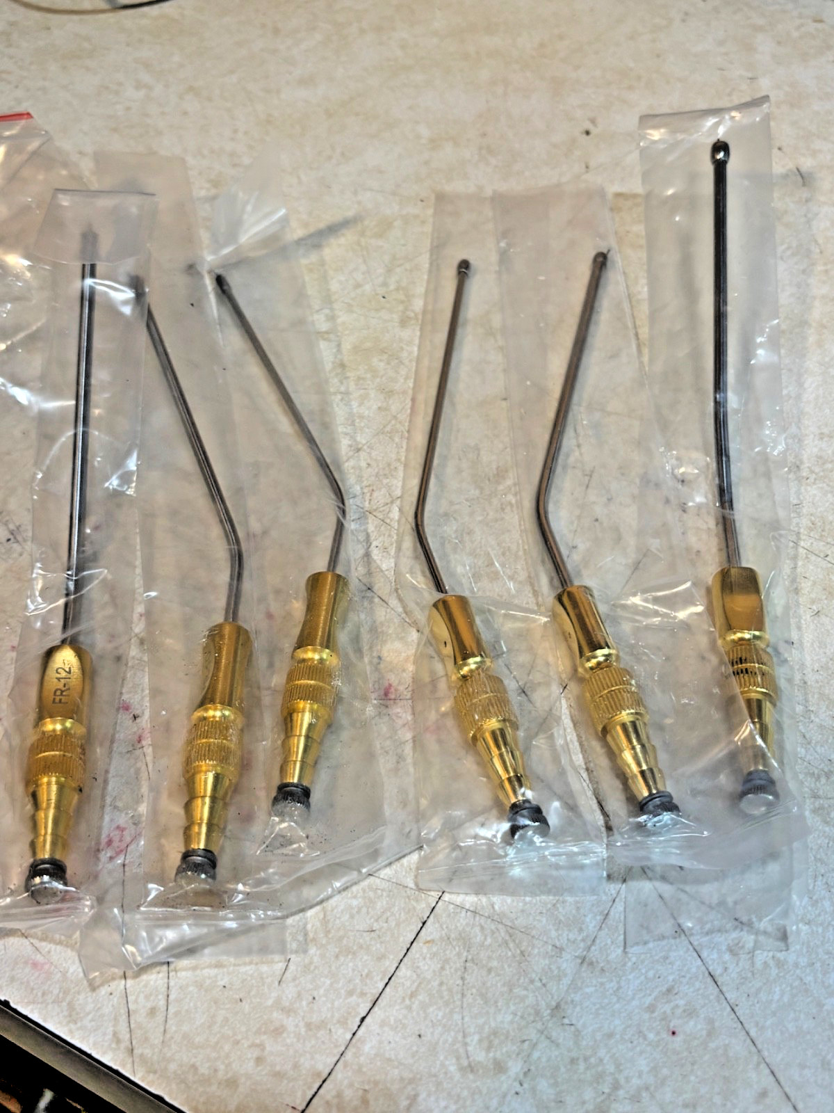 Frazier Suction Tube With Atraumatic Tip Surgical Instruments Set of 6 Pieces F3