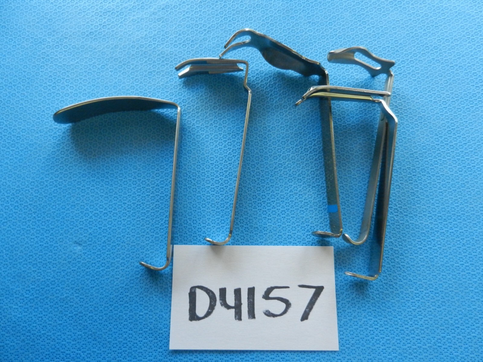 D4157 V. Mueller Jarit Padgett Surgical Mouth Gag Retractor Blades Lot Of 5