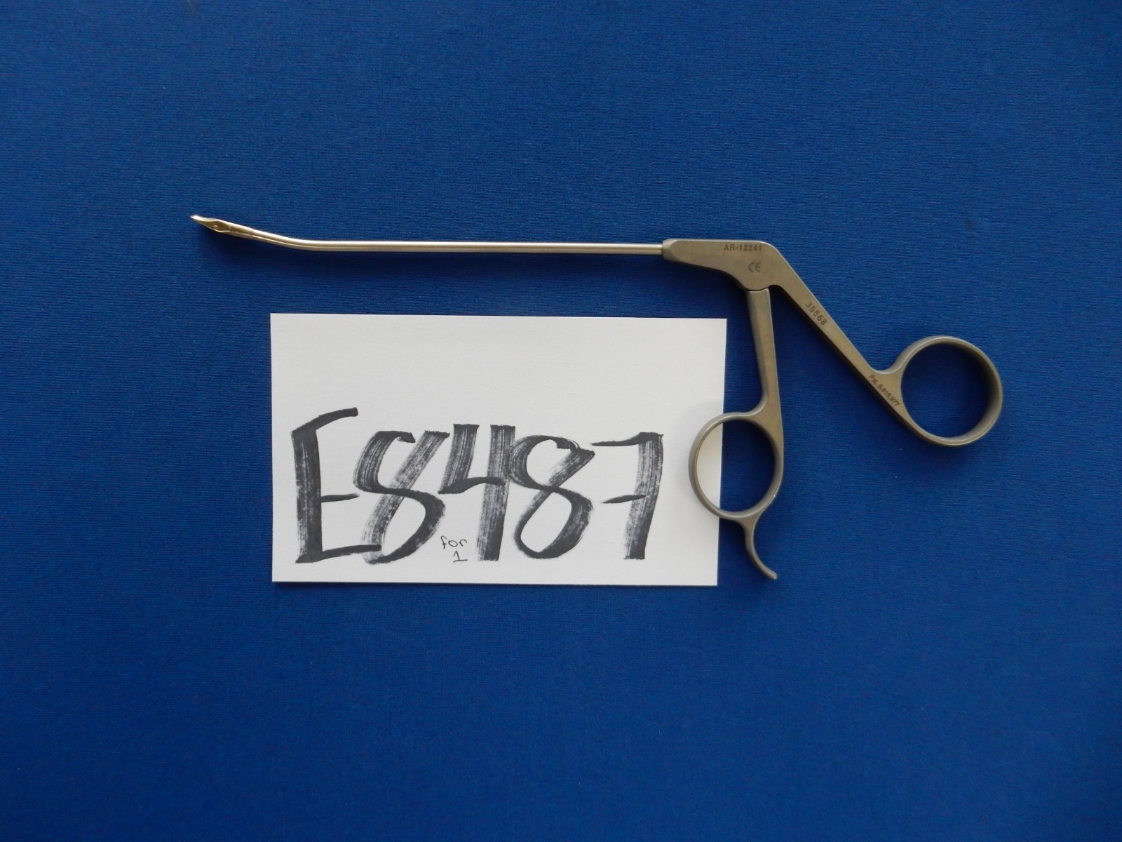 Arthrex AR-12241 Arthroscopic 3.4mm x 15 Degree Up Tip Curved Punch