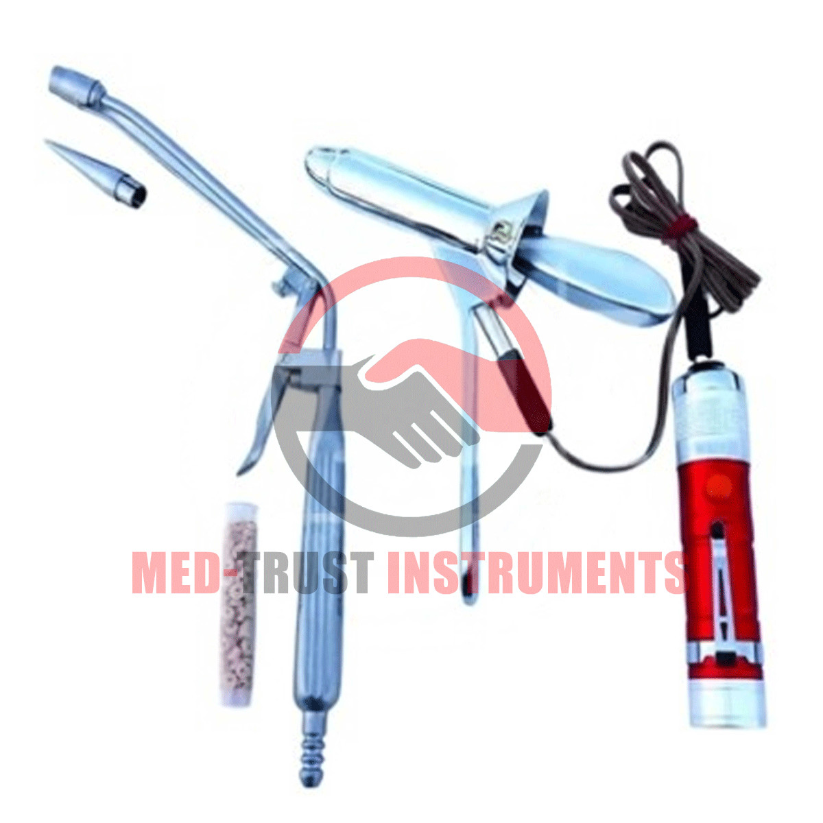 Hemorrhoid Suction Ligator with Proctoscope Anoscope Surgical Instruments