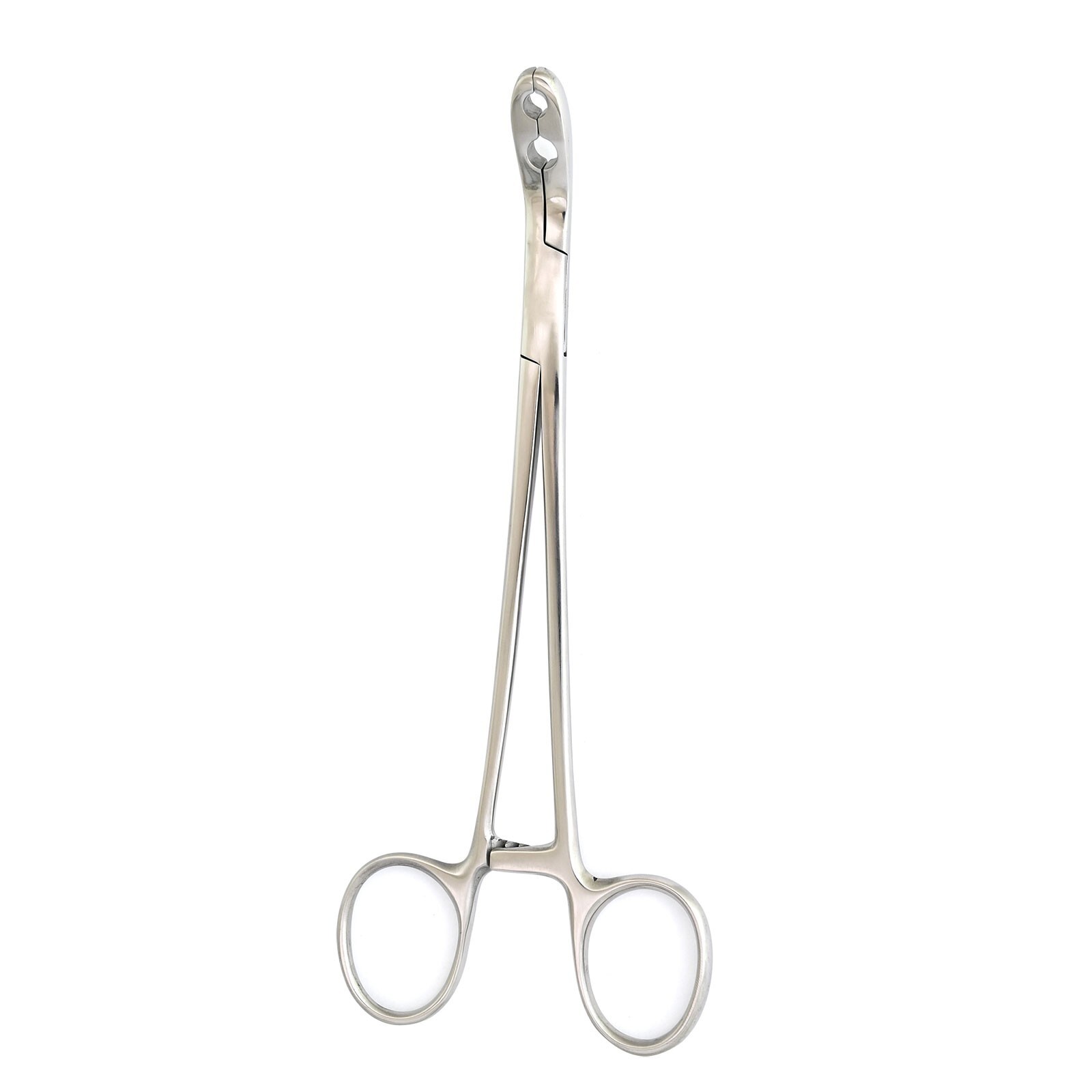 1 Pc Of Arterial fixation forceps 7” with Two Holes Curved Surgical Ins DS-1698