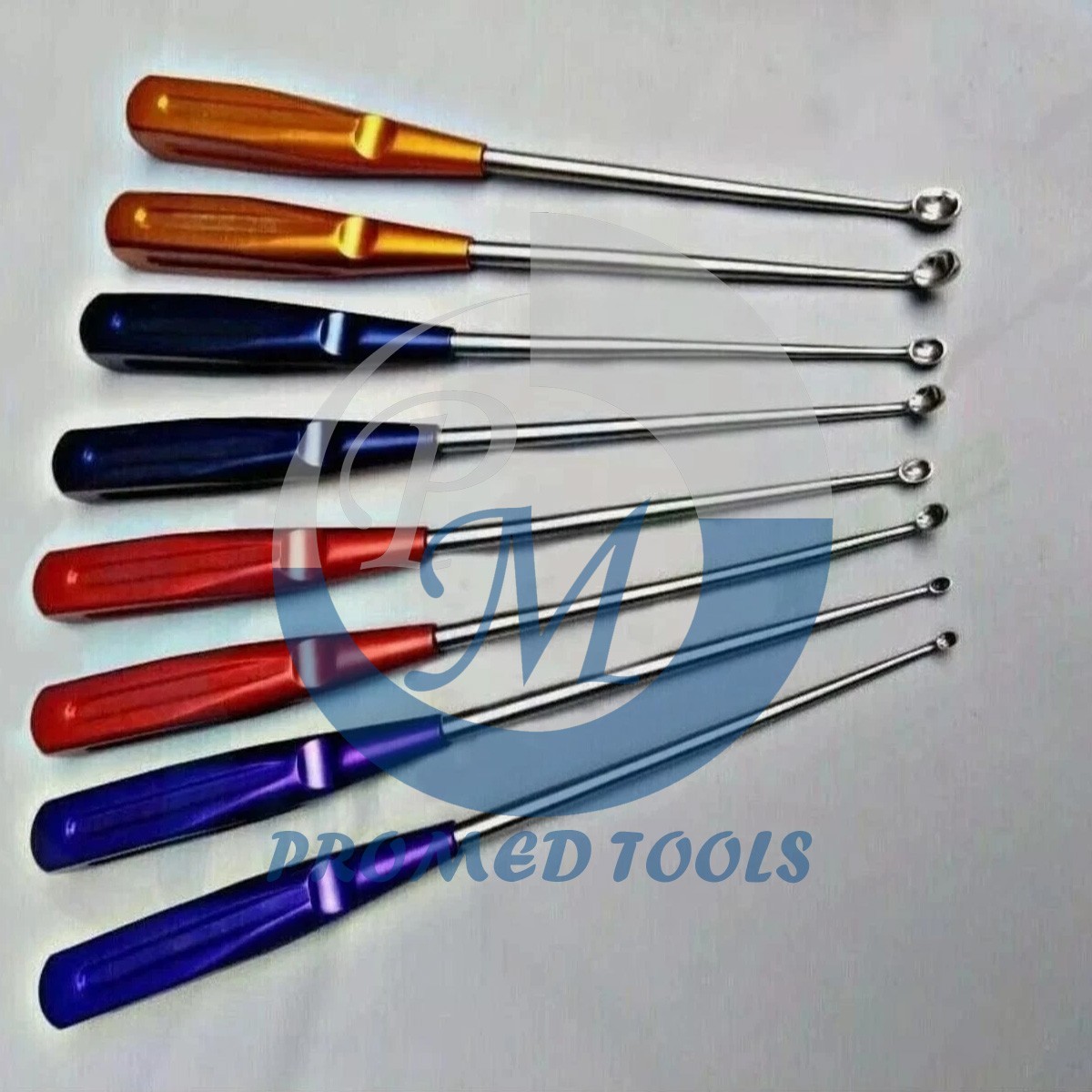 Bone Cervical Curettes Spine Orthopedics Spine Instruments 8 Pcs