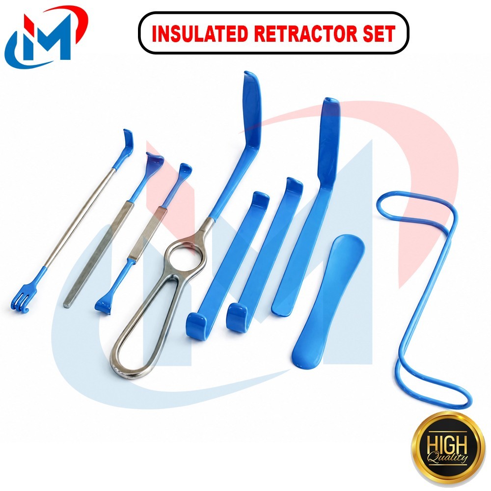 Surgical Insulated Retractor Set Of 9 Pcs Surgical Instruments