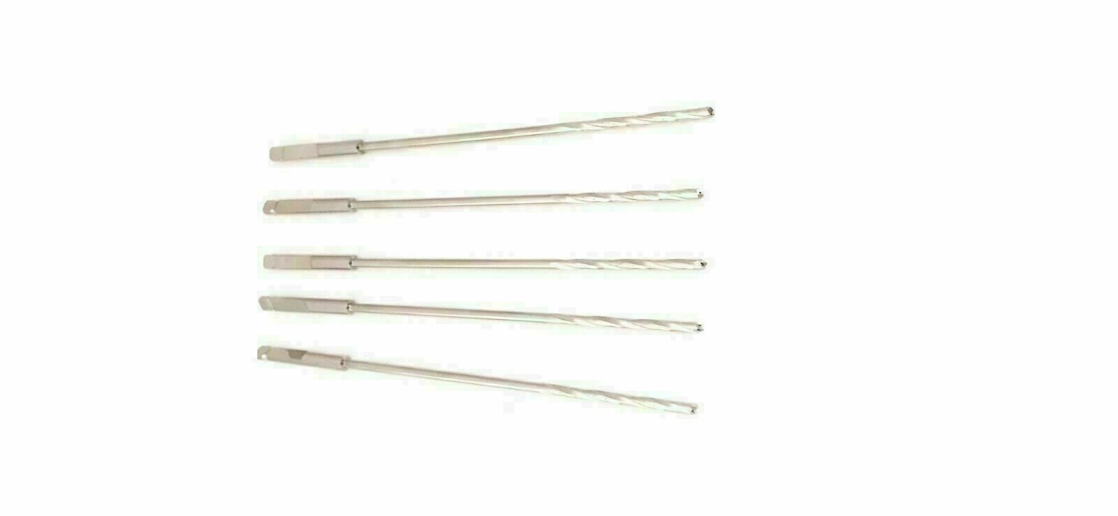 quick coupling cannulated Bone Drill Bits 3.2 mm 1.5 mm cannulation lot of 5 pcs