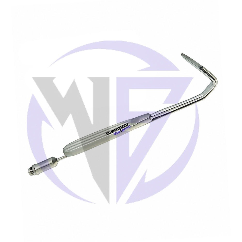 Aufricht Nasal Retractor With Suction 20cm Plastic Surgery Orthopedic Instrument