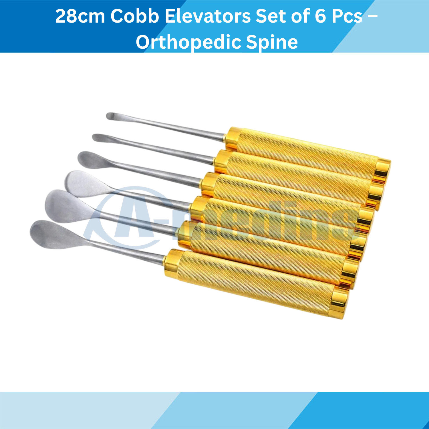 Cobb Elevator Set 6 Pcs 28cm Orthopedic Spine Surgical Instruments Stainless