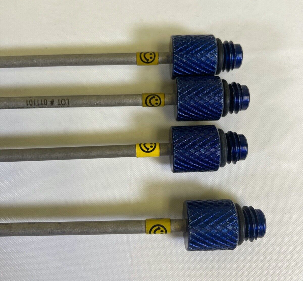 Set of 4 ATC Technologies Modulap Suction/Irrigation Probes w/ Holes 3mm X 32cm