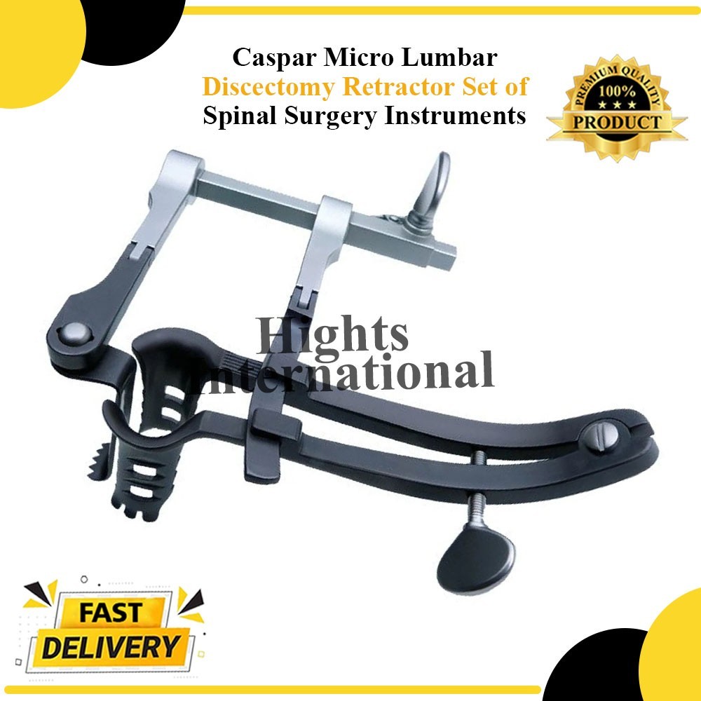 Caspar Micro Lumbar Discectomy Retractor Set of Spinal Surgery Instruments