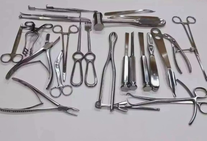Basic Orthopedic Surgery Instrument Set 25 Pcs Stainless Steel Surgical Kit Box