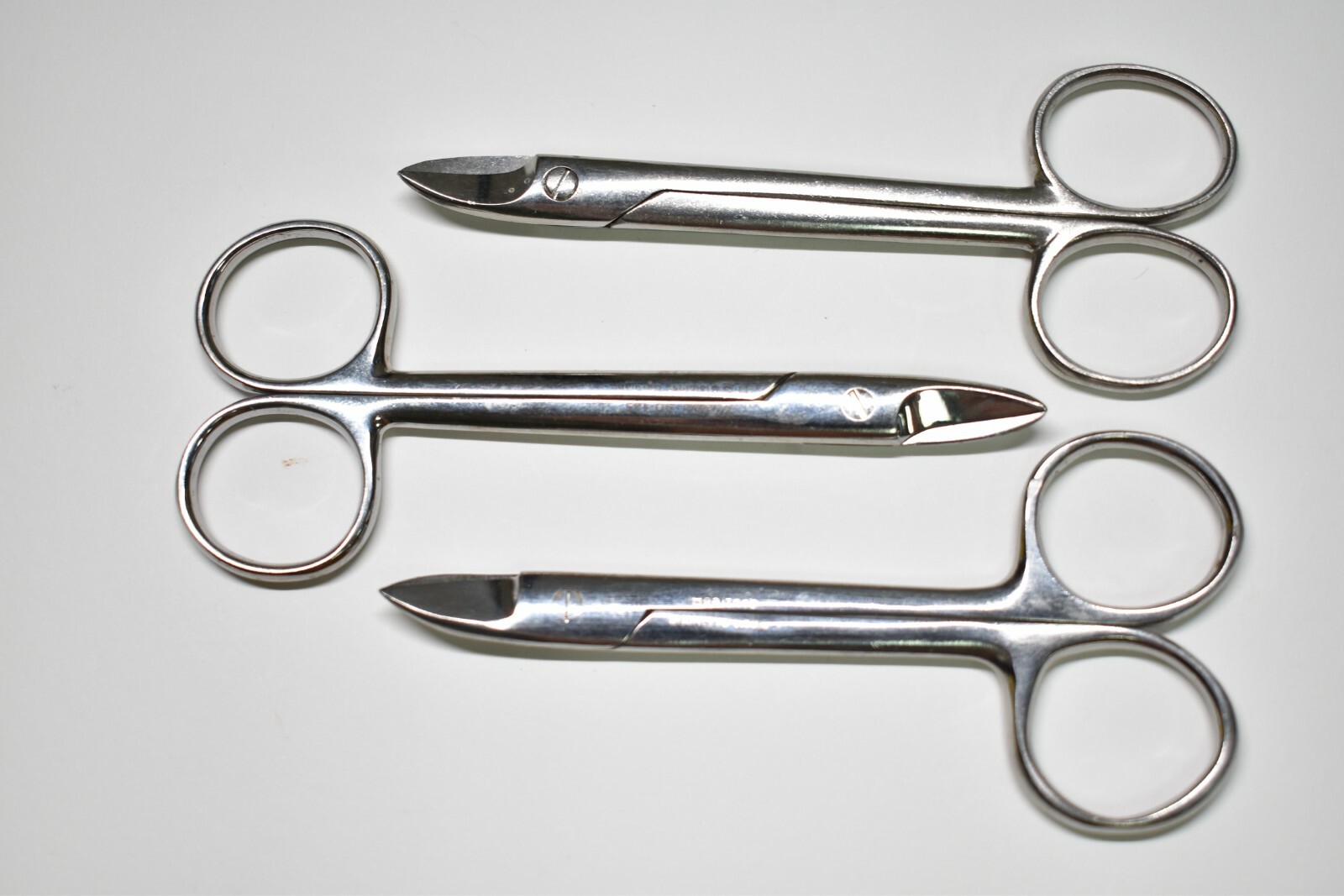 Dental Oral Surgery Orthodontic Wire Cutting Scissors 4 1/4″ Curved Blade 3 PCS