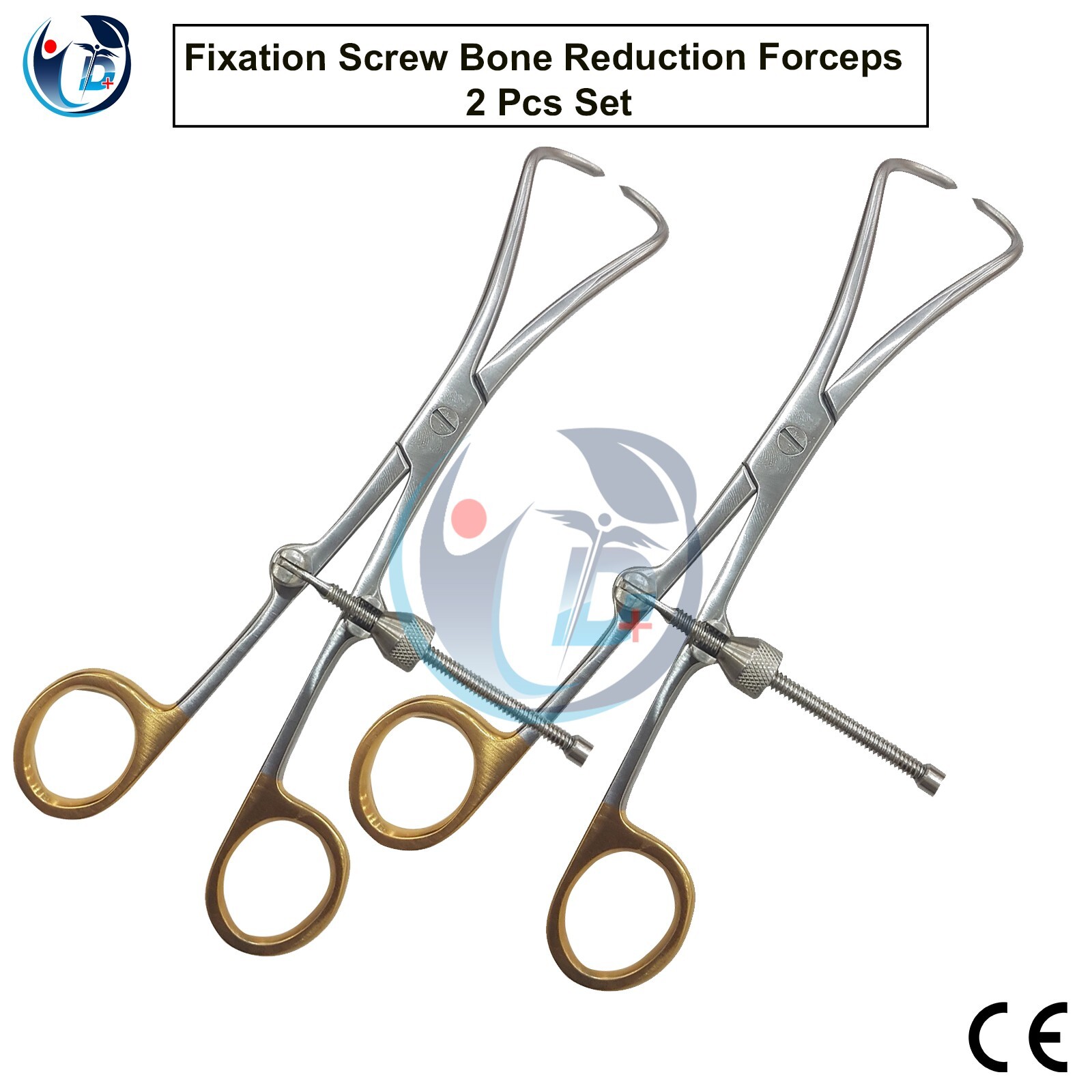 Fixation Screw Bone Reduction Forceps Orthopedic Surgical Instruments 2 PCS