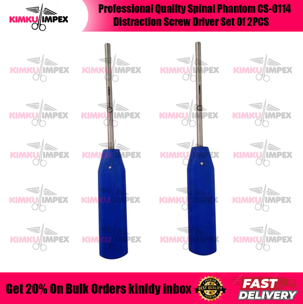Professional Quality Spinal Phantom CS-0114 Distraction Screw Driver Set Of 2PCS