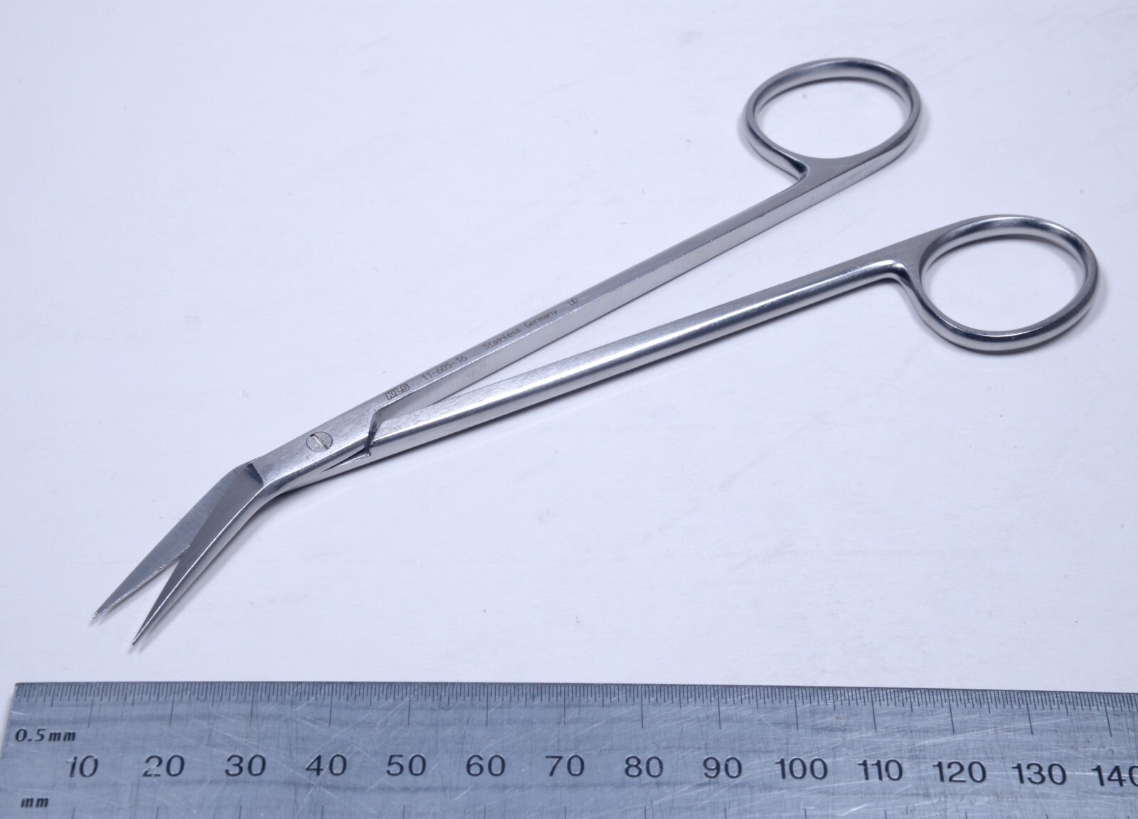 KLS Martin #11-605-16 Potts-Smith Scissors 6¼” Angled 45° Stainless Surgical