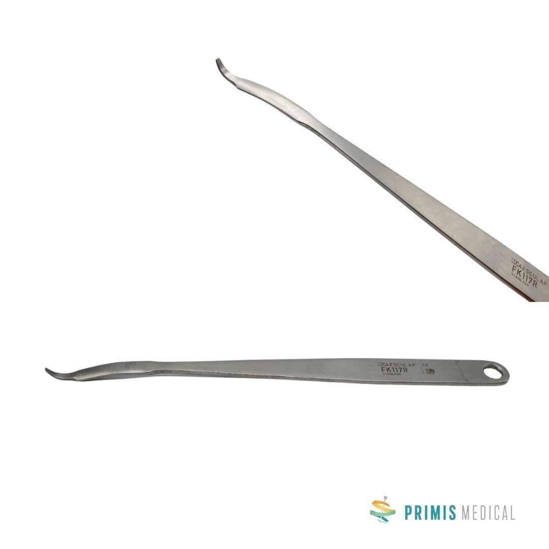 Aesculap FK117R Bone Lever Curved 2mm x 6mm Orthopedic 6-1/2″