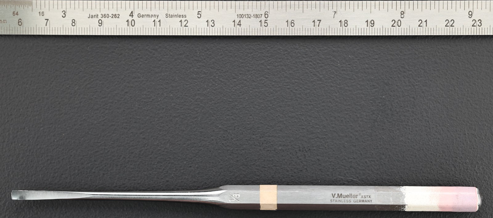 V Mueller OS1079-001 Key Periosteal Elevator, 3.1mm Wide, 17.1 cm