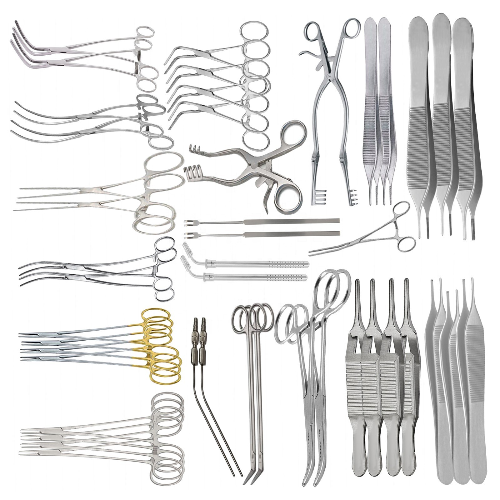 52 PCS Complete Vascular Surgery Set – CE Certified Surgical Instruments