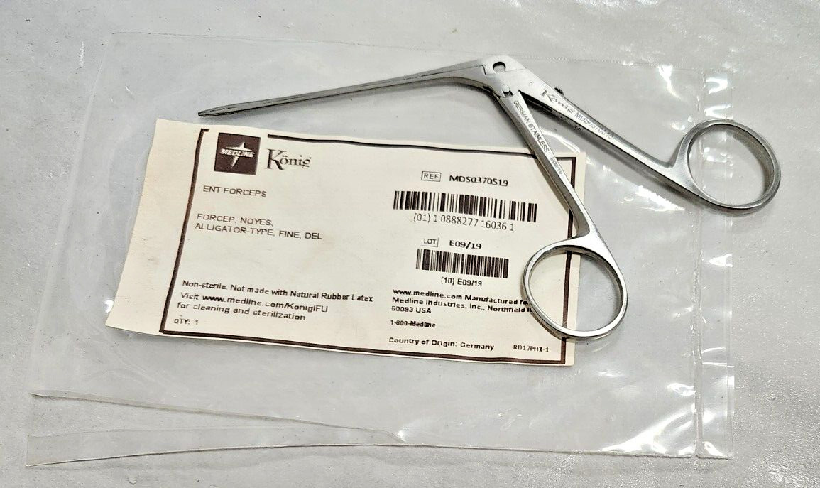 Medline Noyes ENT Forceps – Noyes Alligator Forceps, Fine Tip, 5.5″ -NEW