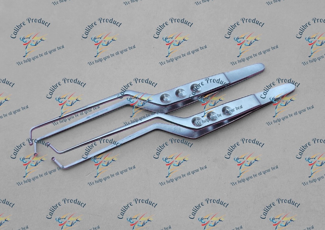 Samii Yasargil Bayonet Tumor Angled Forceps 3mm Left & Right Neurosurgical