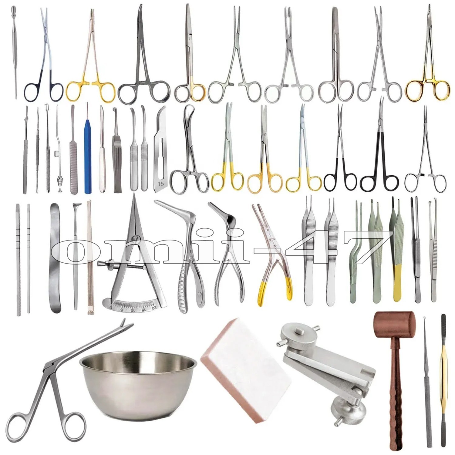 Set of 55 Pcs for Nasal ENT Nose Plastic surgery Rhinoplasty instruments