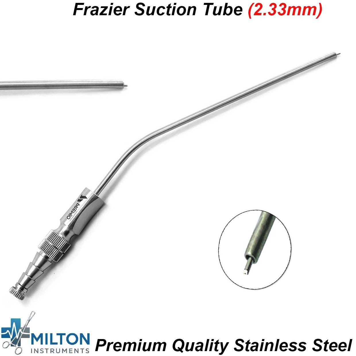 Dental Surgical Frazier Suction Tube 2.33mm Diagnostic Surgical Instruments