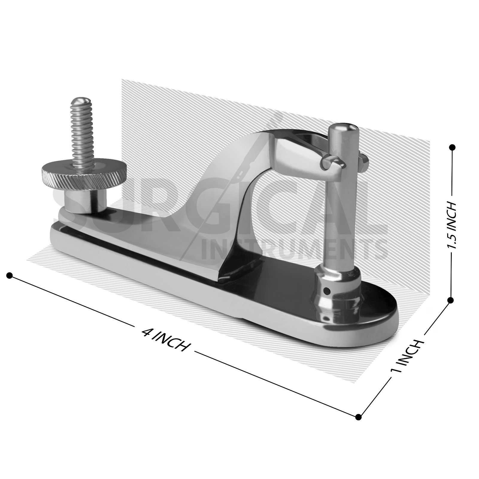 Bell-Type Pediatric Surgical Clamp 1.2 cm Stainless Steel German Grade