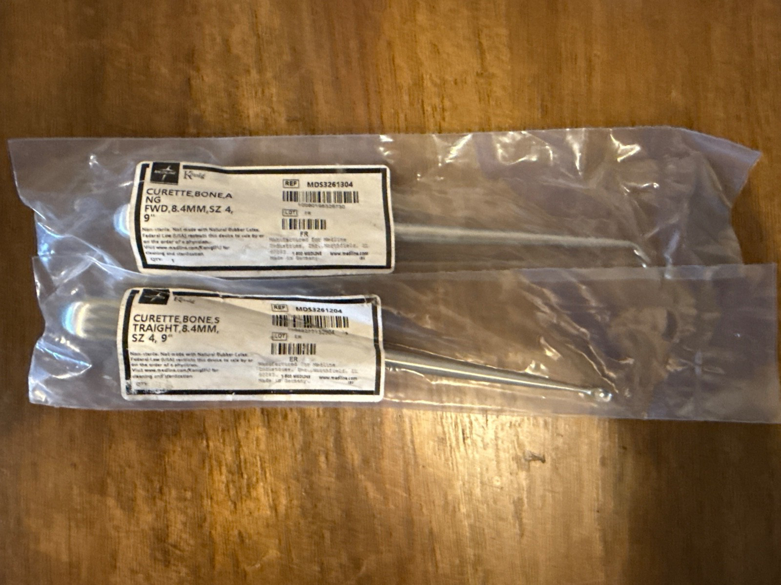 straight bone curette
