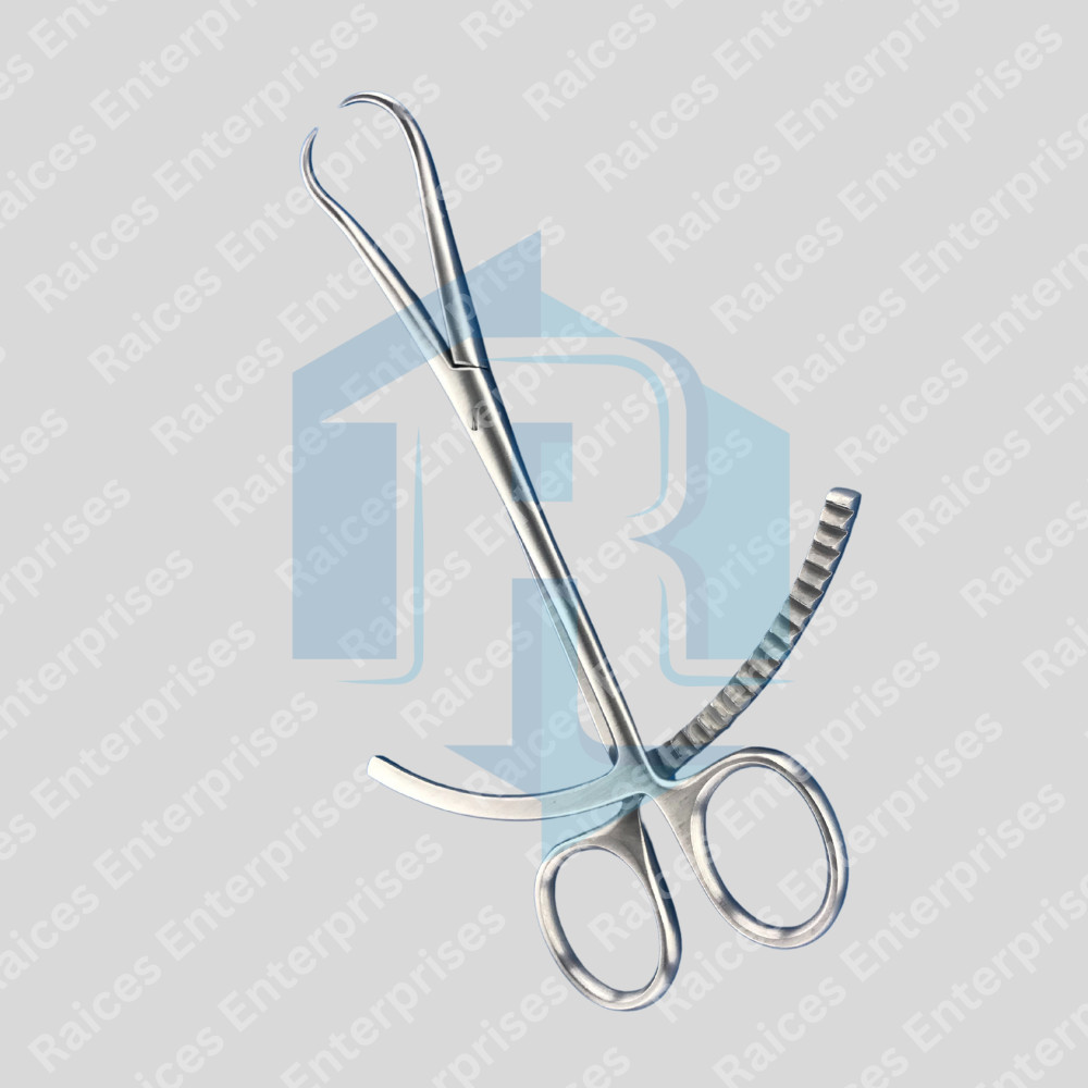 Bone Reduction Forceps Pointed Tips Ratchet Lock 8″ Orthopedic Instruments