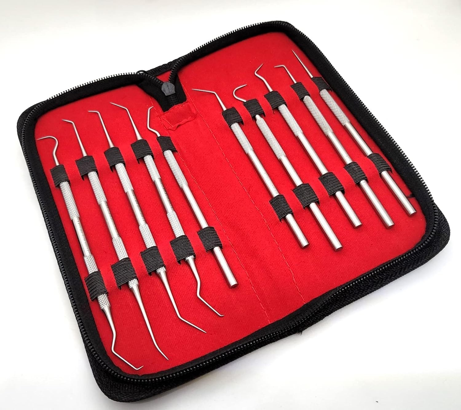 Set of 10 Stainless Steel Precision Micro Probe Set Combo, 5.5 inch- 6 inch Over