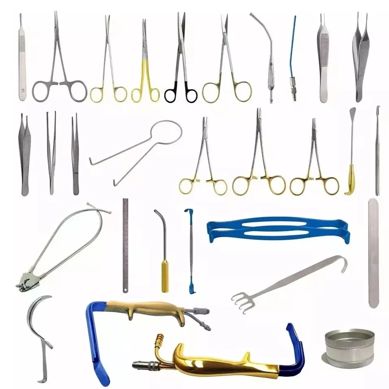 Breast Augmentation Set Of 38 Pcs , Plastic Surgery, Surgical Instruments Set